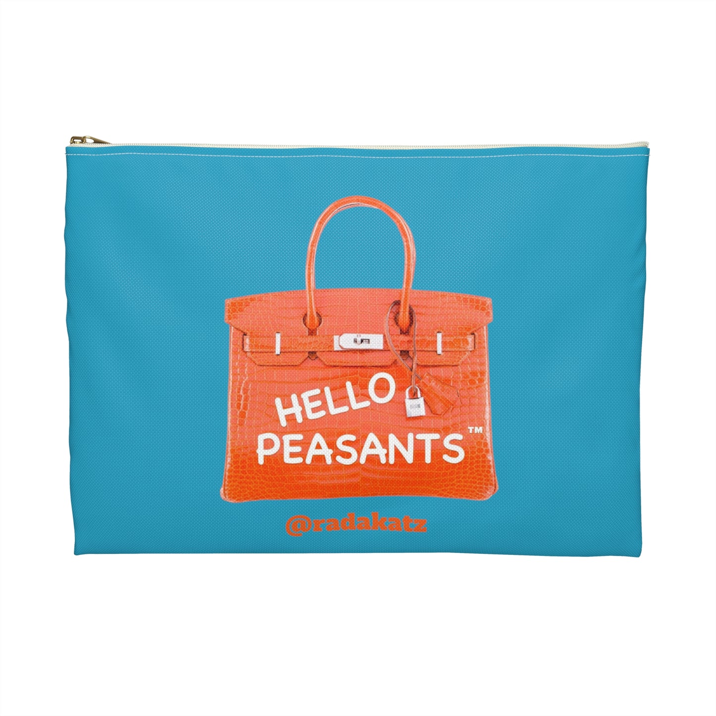 HELLO PEASANTS ™ Designer Pouch by @radakatz