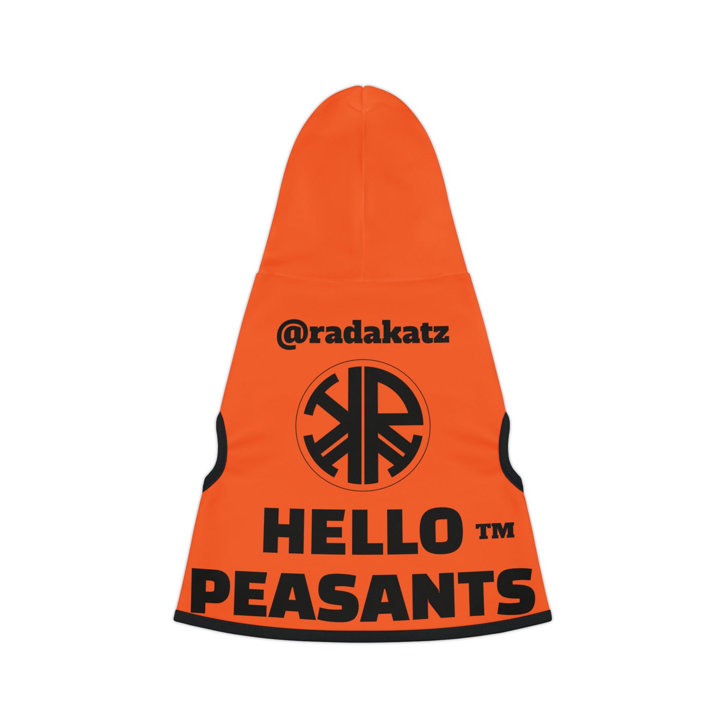 HELLO PEASANTS ™ Pet Hoodie by @radakatz