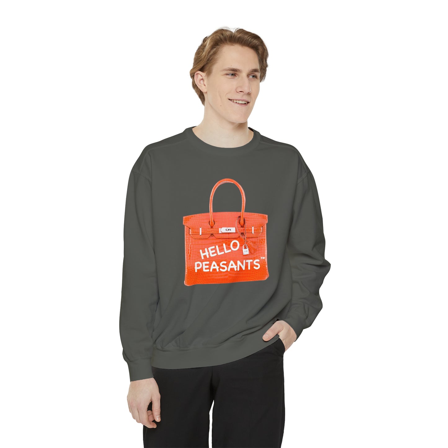 HELLO PEASANTS ™ Designer Unisex Sweatshirt by @radakatz