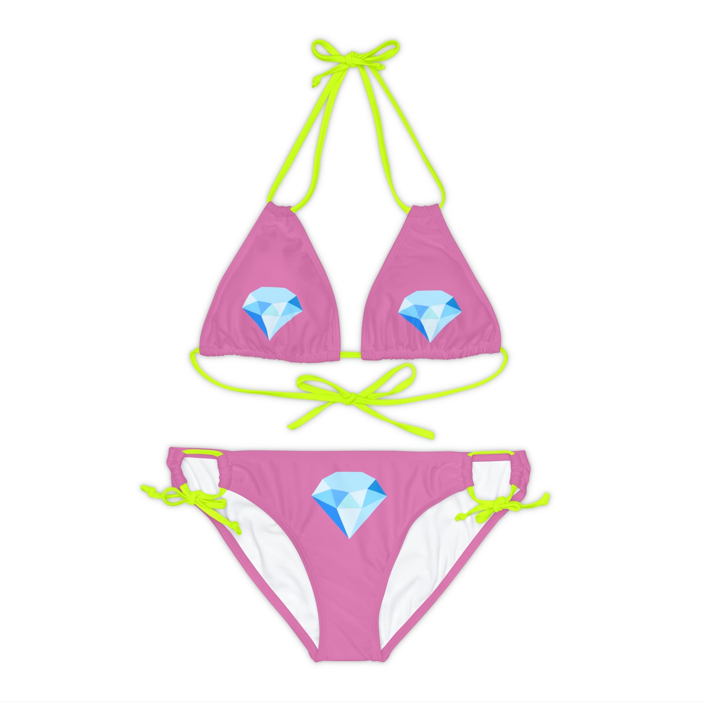 HELLO PEASANTS ™ Diamond Queen Strappy Designer Bikini Set by @radakatz