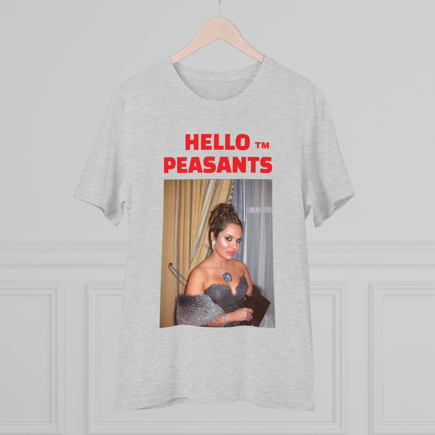 Queen Rada Katz Organic Cotton Unisex HELLO PEASANTS ™ T-shirt by @rardakatz