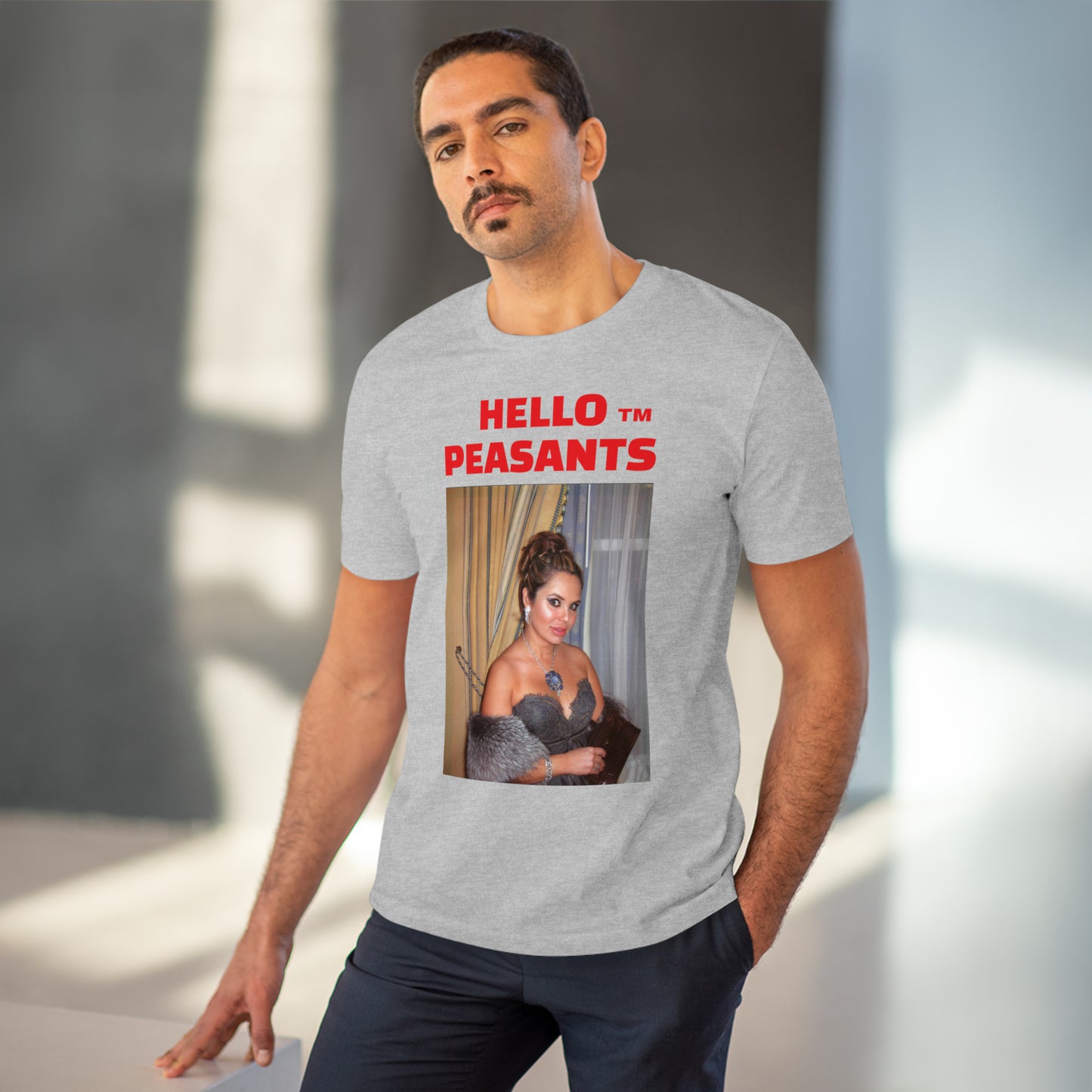 Queen Rada Katz Organic Cotton Unisex HELLO PEASANTS ™ T-shirt by @rardakatz