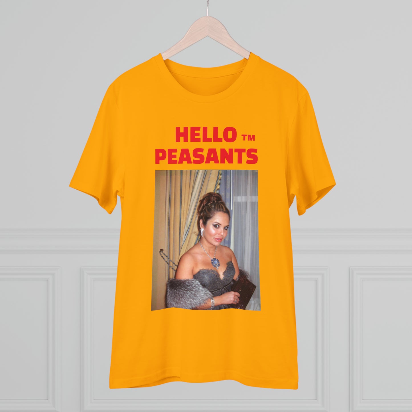Queen Rada Katz Organic Cotton Unisex HELLO PEASANTS ™ T-shirt by @rardakatz