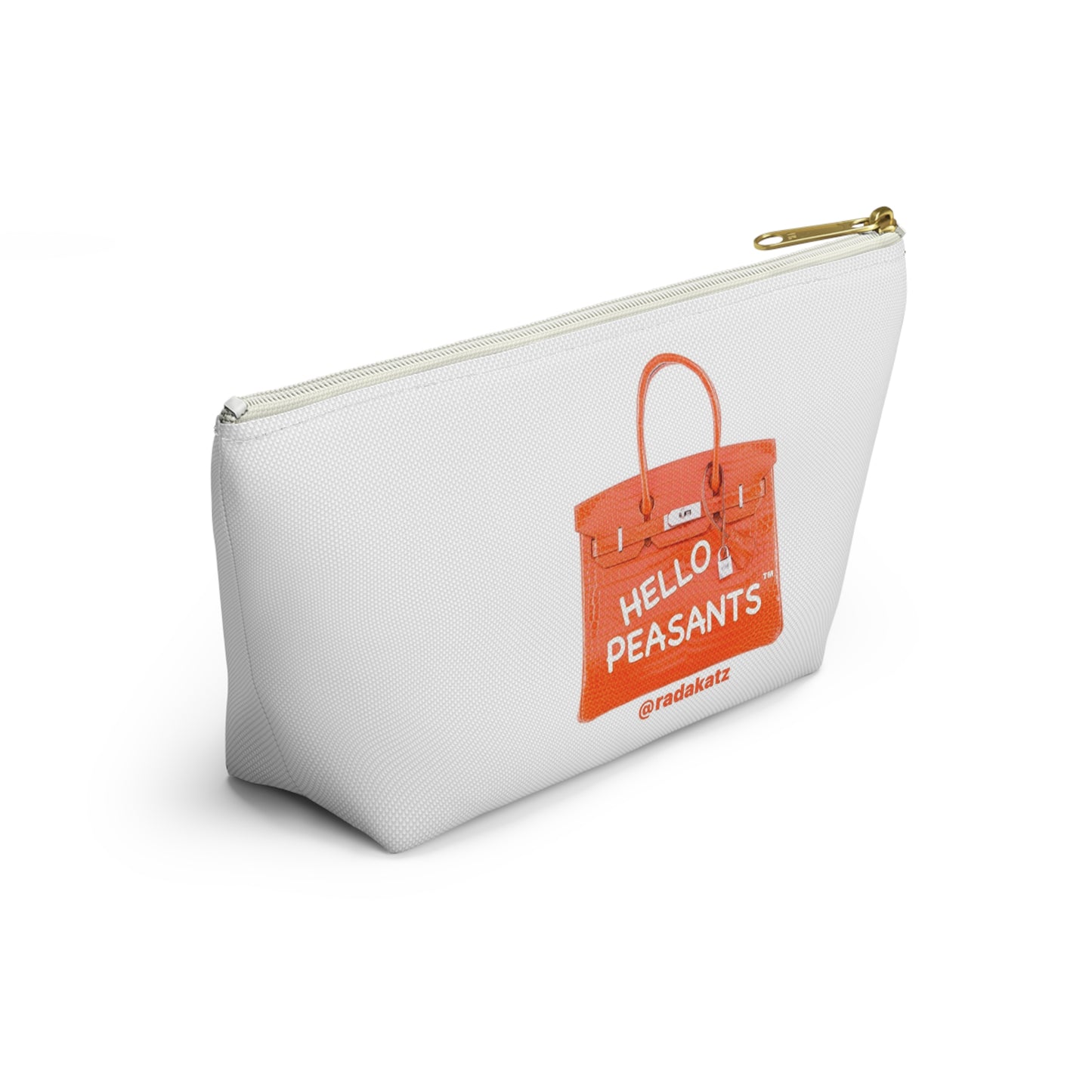 HELLO PEASANTS ™  T-bottom Designer Accessory Pouch by @radakatz