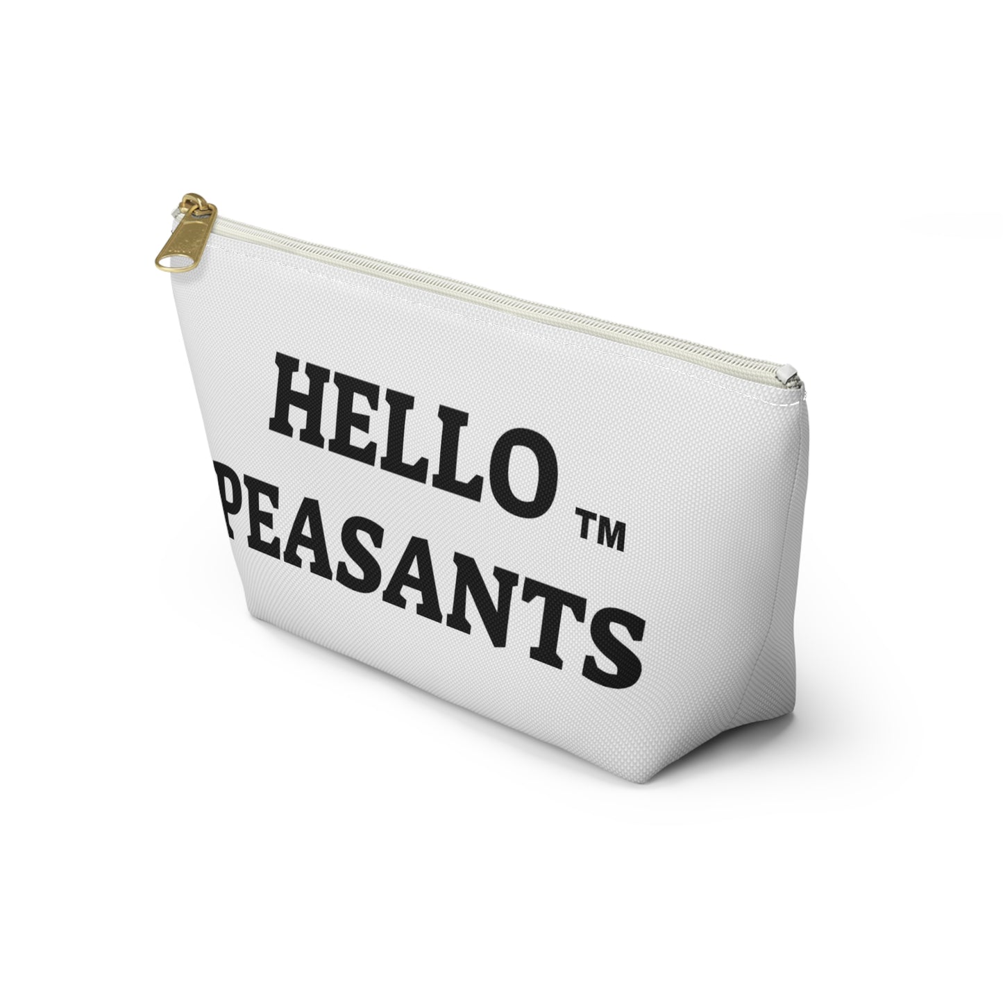 HELLO PEASANTS ™  T-bottom Designer Accessory Pouch by @radakatz