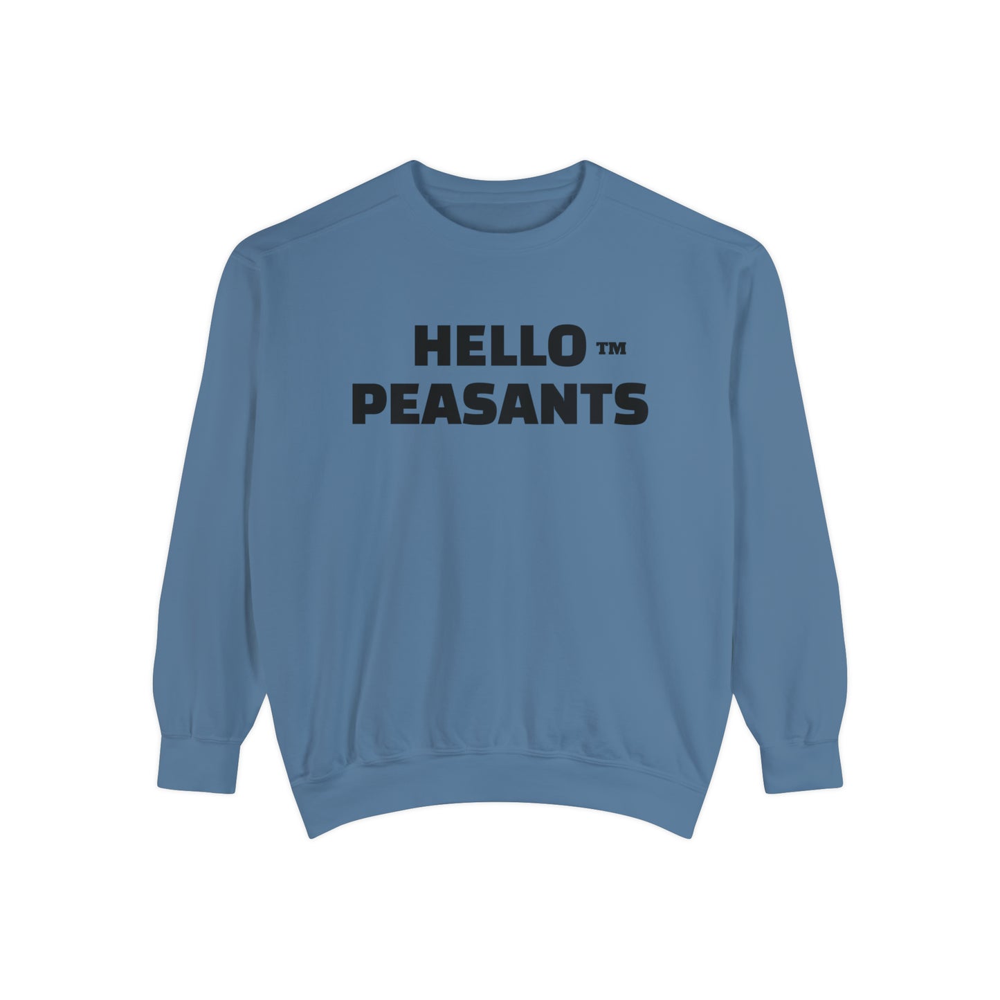 HELLO PEASANTS ™ Designer Unisex Sweatshirt by @radakatz