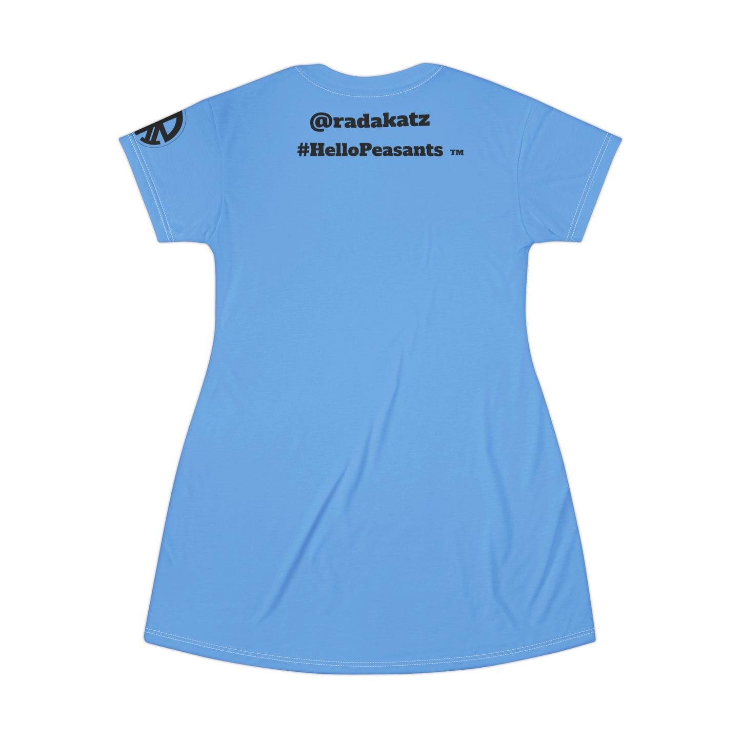 HELLO PEASANTS ™ T-Shirt Dress by @radakatz