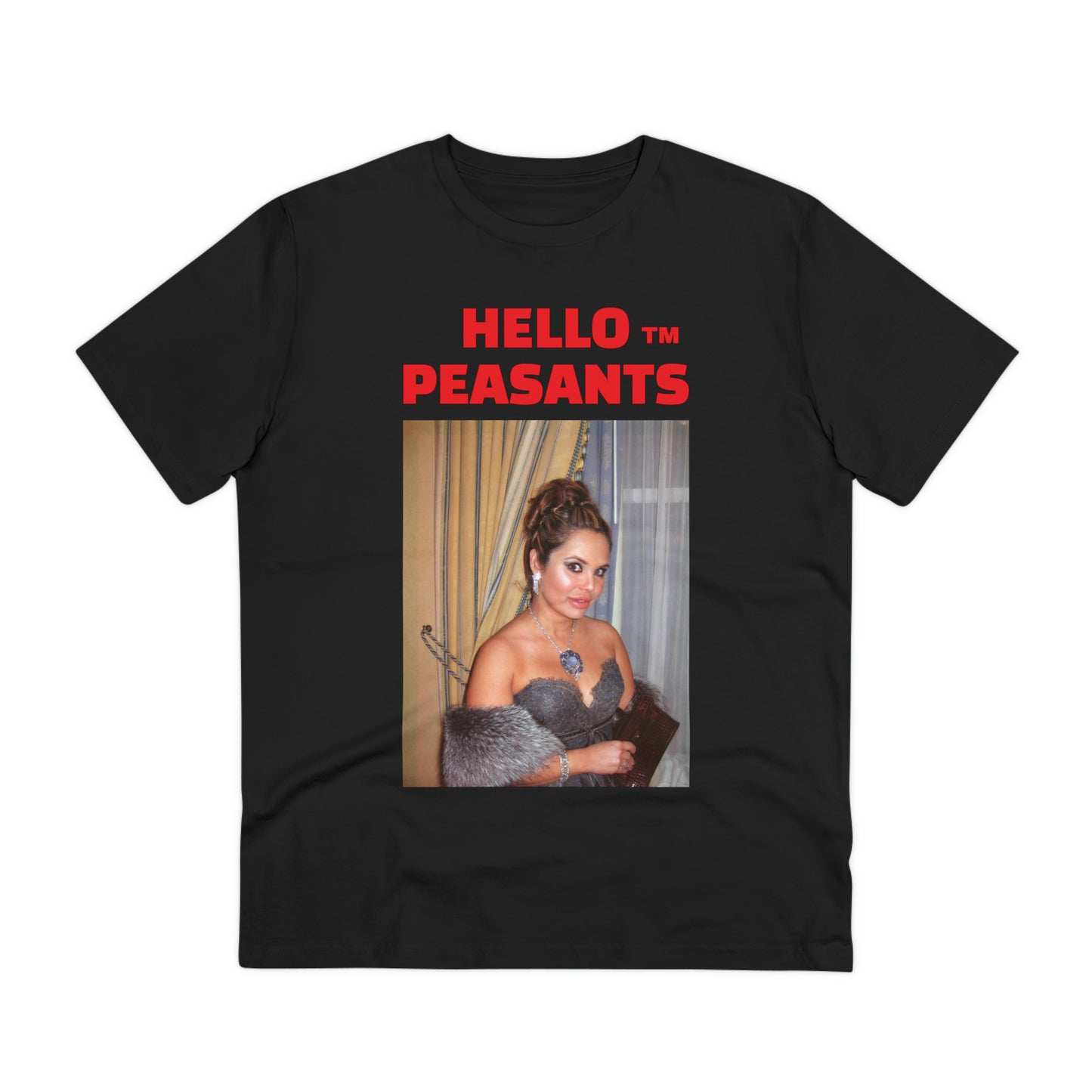 Queen Rada Katz Organic Cotton Unisex HELLO PEASANTS ™ T-shirt by @rardakatz