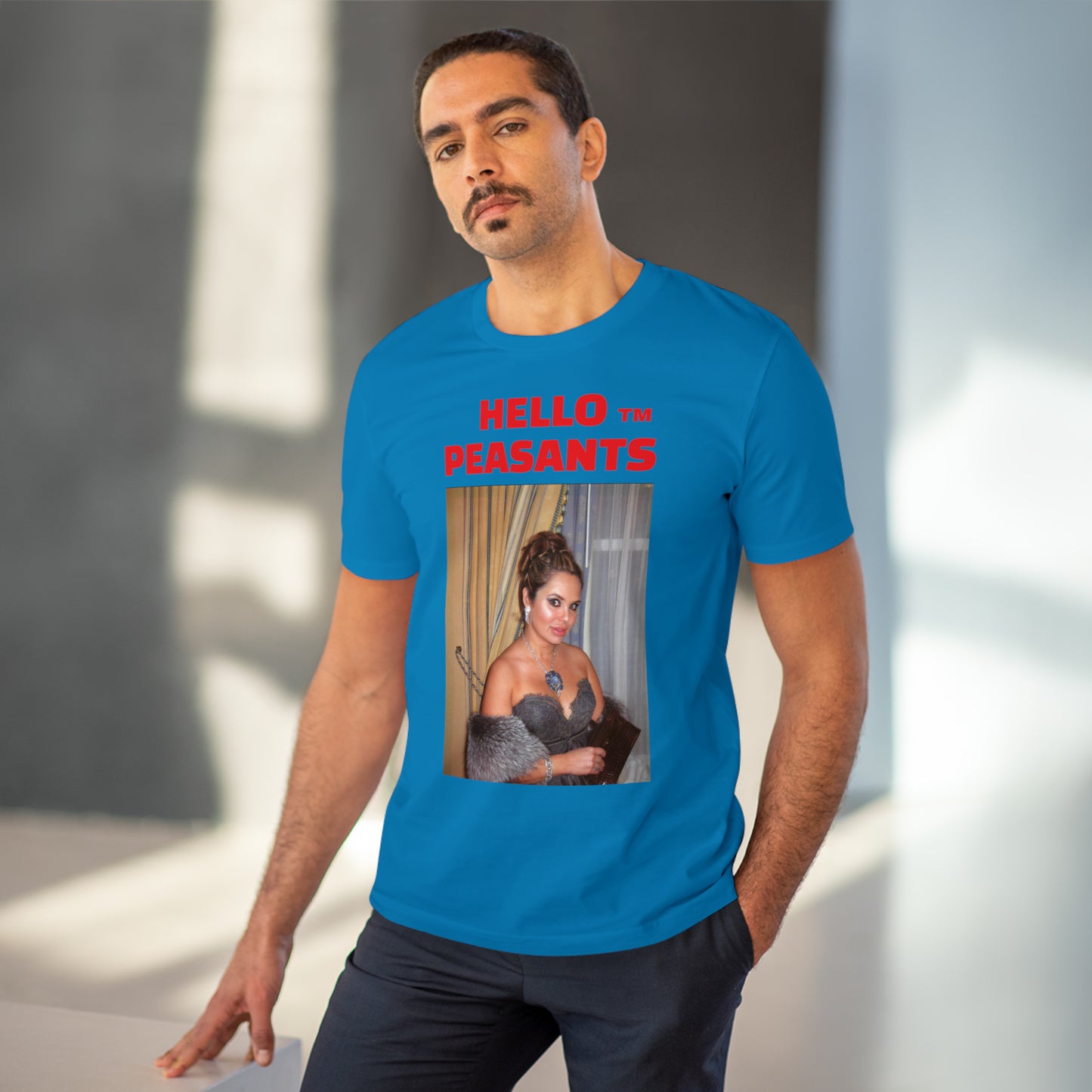 Queen Rada Katz Organic Cotton Unisex HELLO PEASANTS ™ T-shirt by @rardakatz