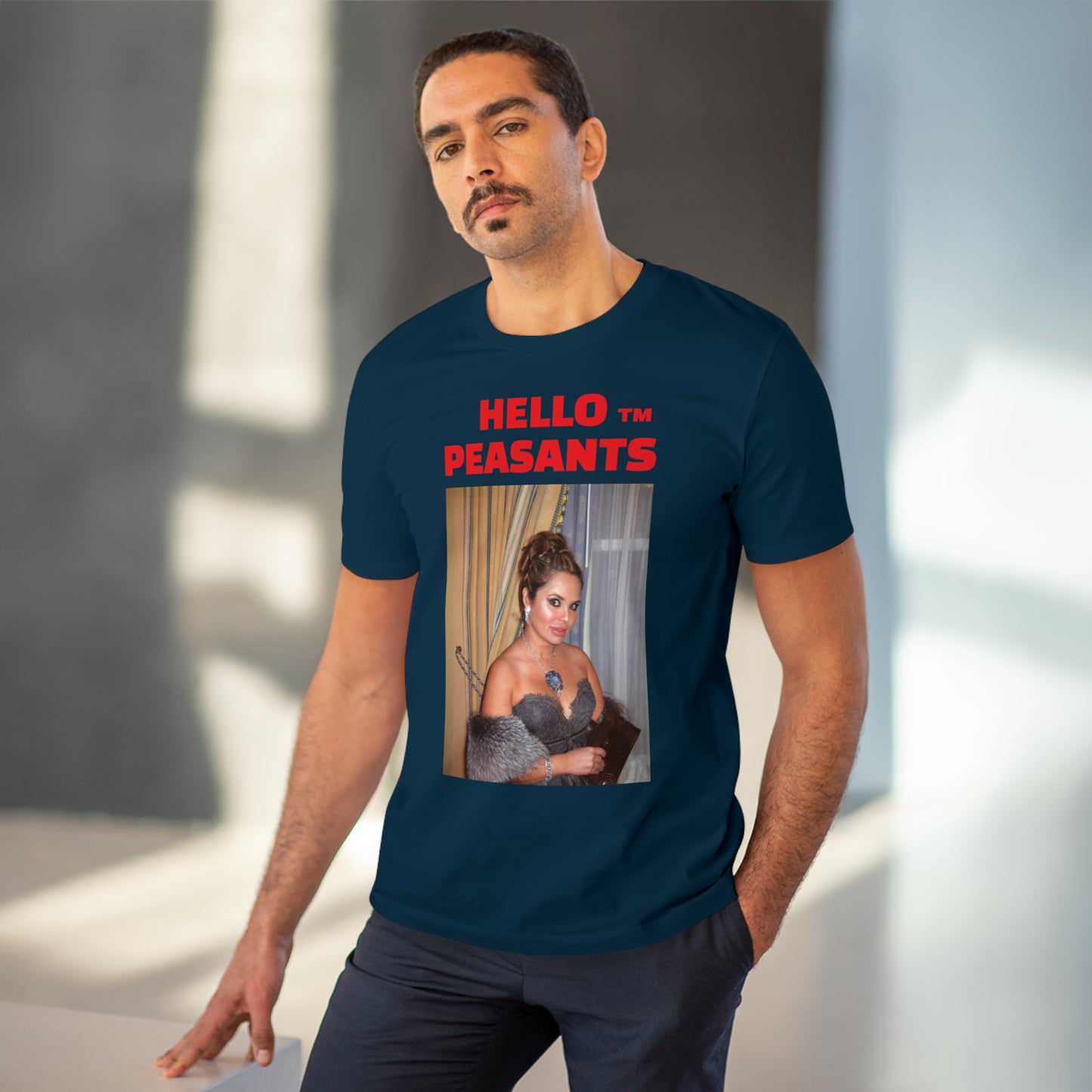 Queen Rada Katz Organic Cotton Unisex HELLO PEASANTS ™ T-shirt by @rardakatz