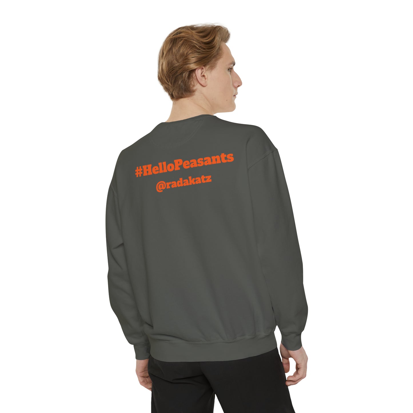 HELLO PEASANTS ™ Designer Unisex Sweatshirt by @radakatz