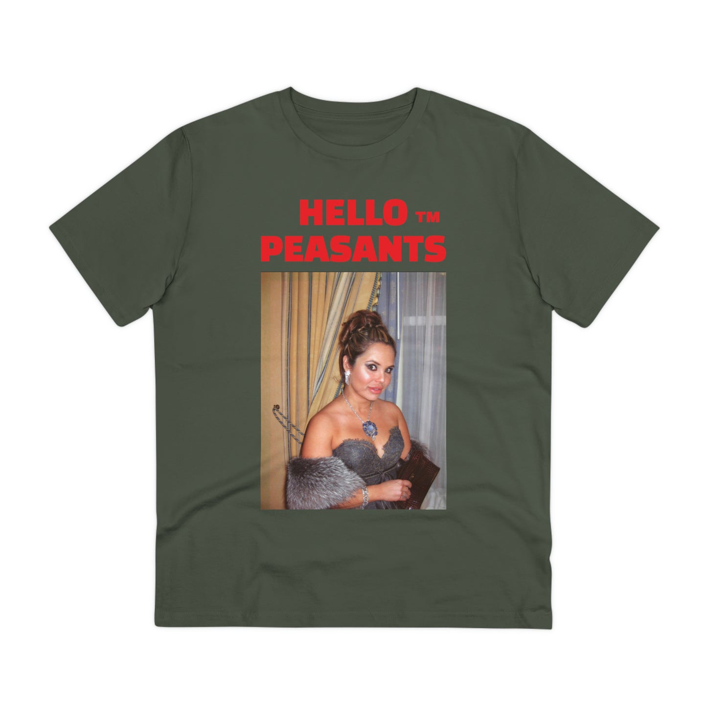 Queen Rada Katz Organic Cotton Unisex HELLO PEASANTS ™ T-shirt by @rardakatz