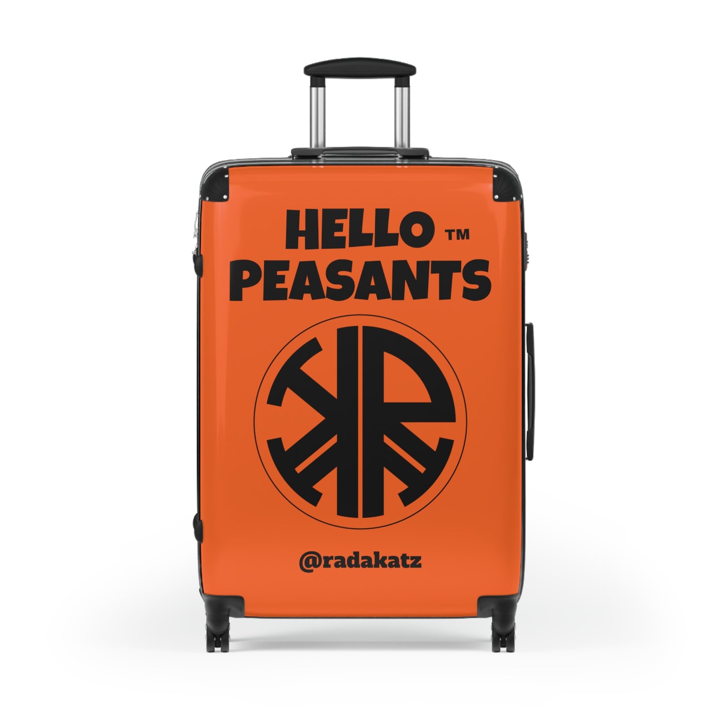 "Travel in Royal Style" HELLO PEASANTS ™Suitcase by @radakatz