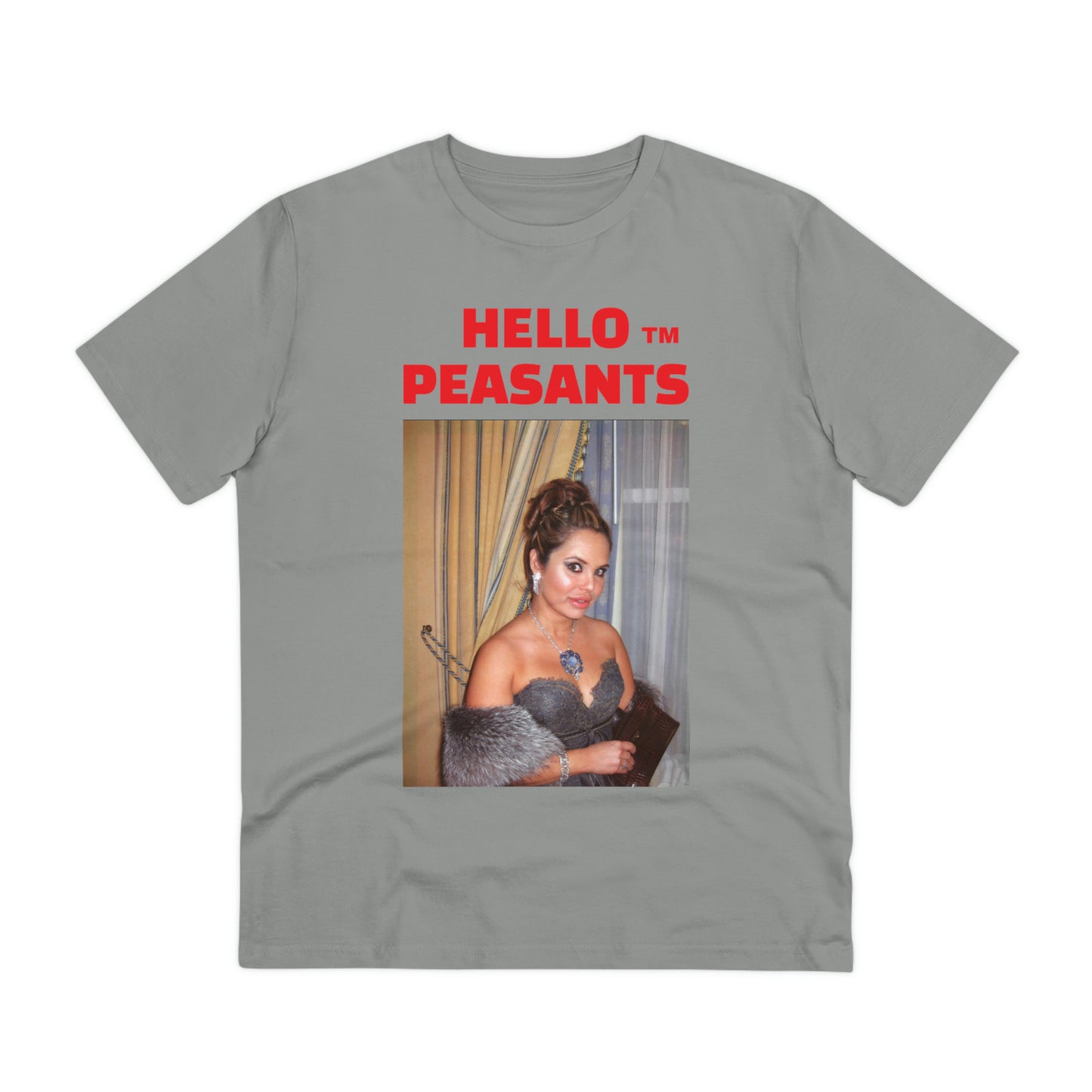 Queen Rada Katz Organic Cotton Unisex HELLO PEASANTS ™ T-shirt by @rardakatz