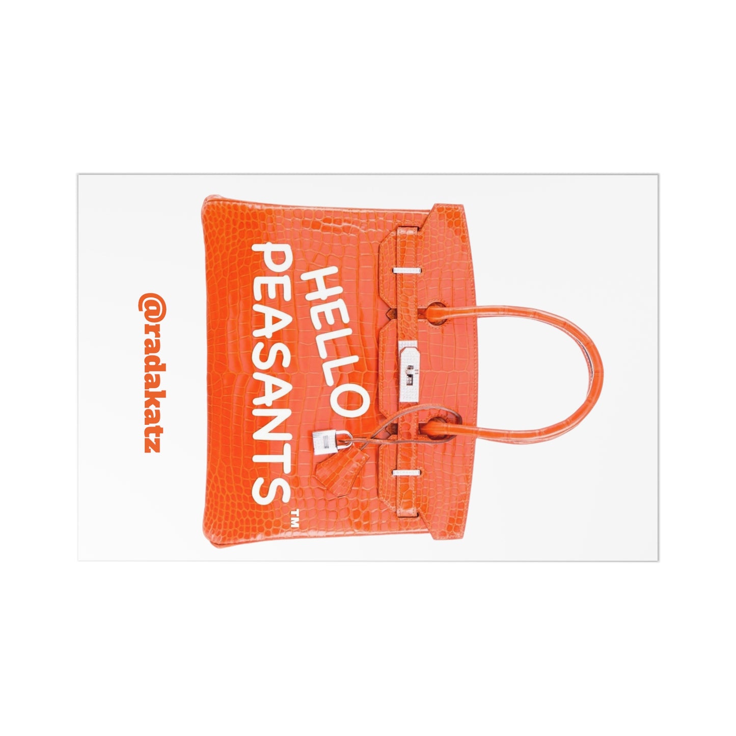 HELLO PEASANTS ™ Designer "Lucky 7" Postcards by @radakatz
