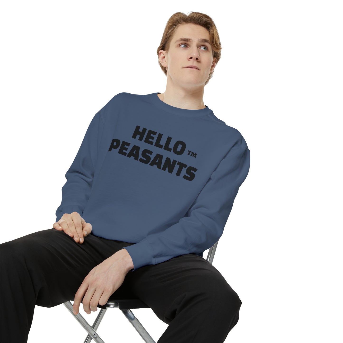 HELLO PEASANTS ™ Designer Unisex Sweatshirt by @radakatz