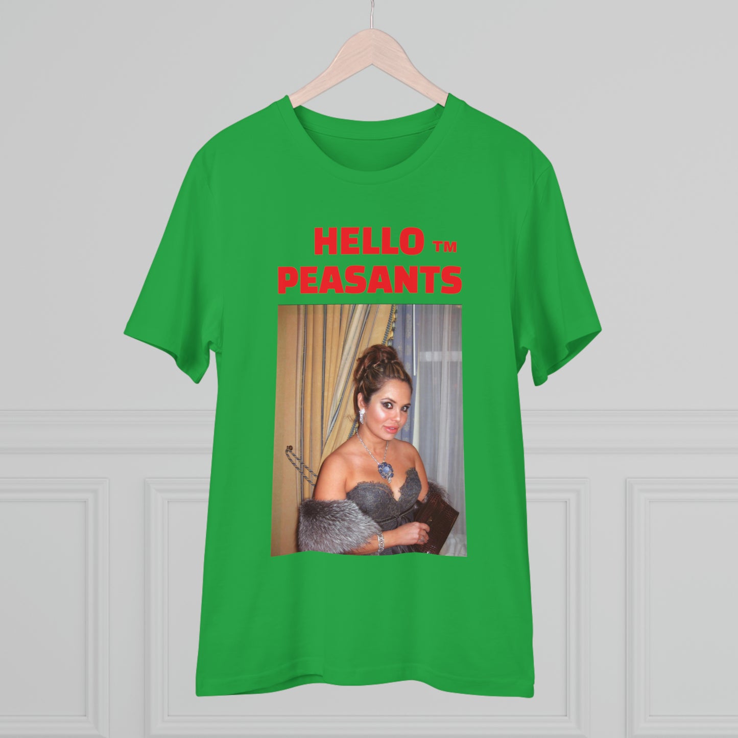 Queen Rada Katz Organic Cotton Unisex HELLO PEASANTS ™ T-shirt by @rardakatz