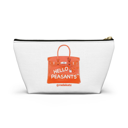 HELLO PEASANTS ™  T-bottom Designer Accessory Pouch by @radakatz