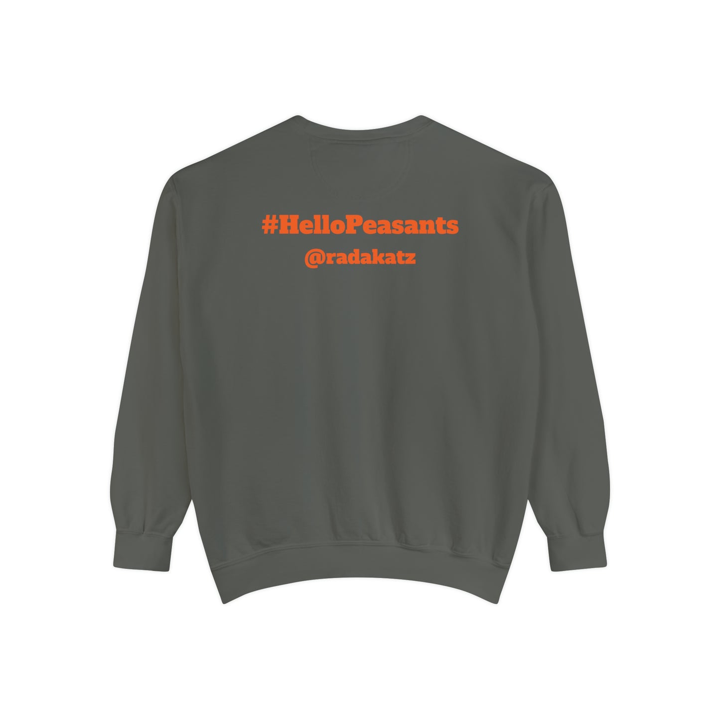 HELLO PEASANTS ™ Designer Unisex Sweatshirt by @radakatz