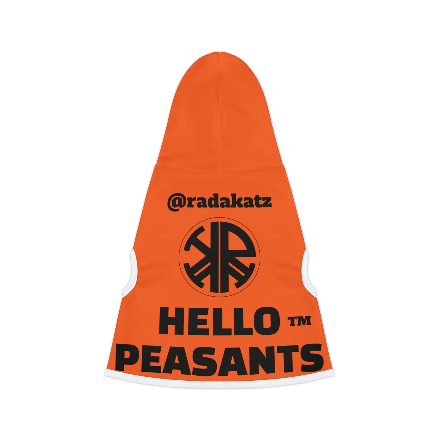HELLO PEASANTS ™ Pet Hoodie by @radakatz