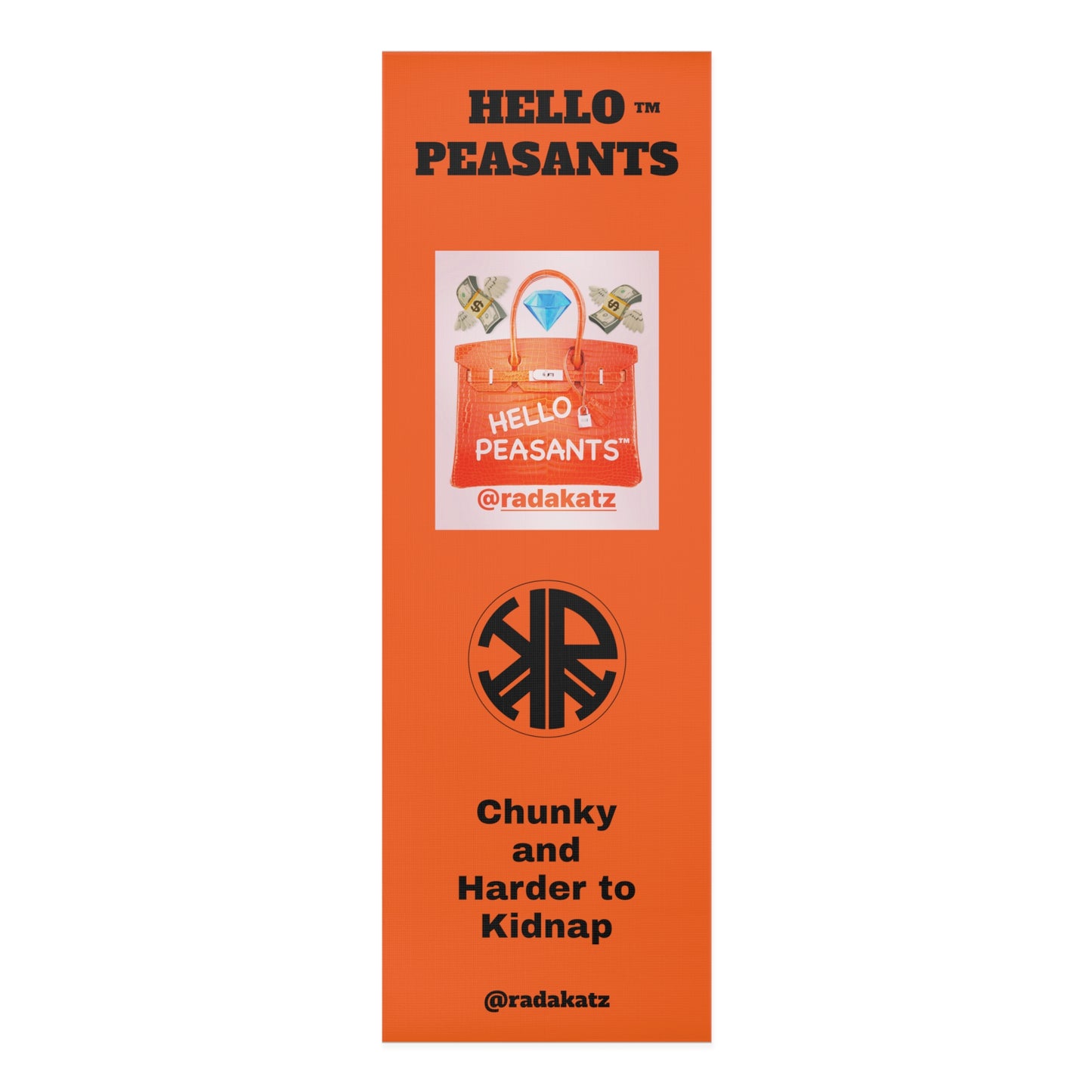 HELLO PEASANTS ™ Designer Foam Yoga Mat by @radakatz