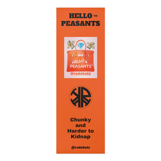 HELLO PEASANTS ™ Designer Foam Yoga Mat by @radakatz