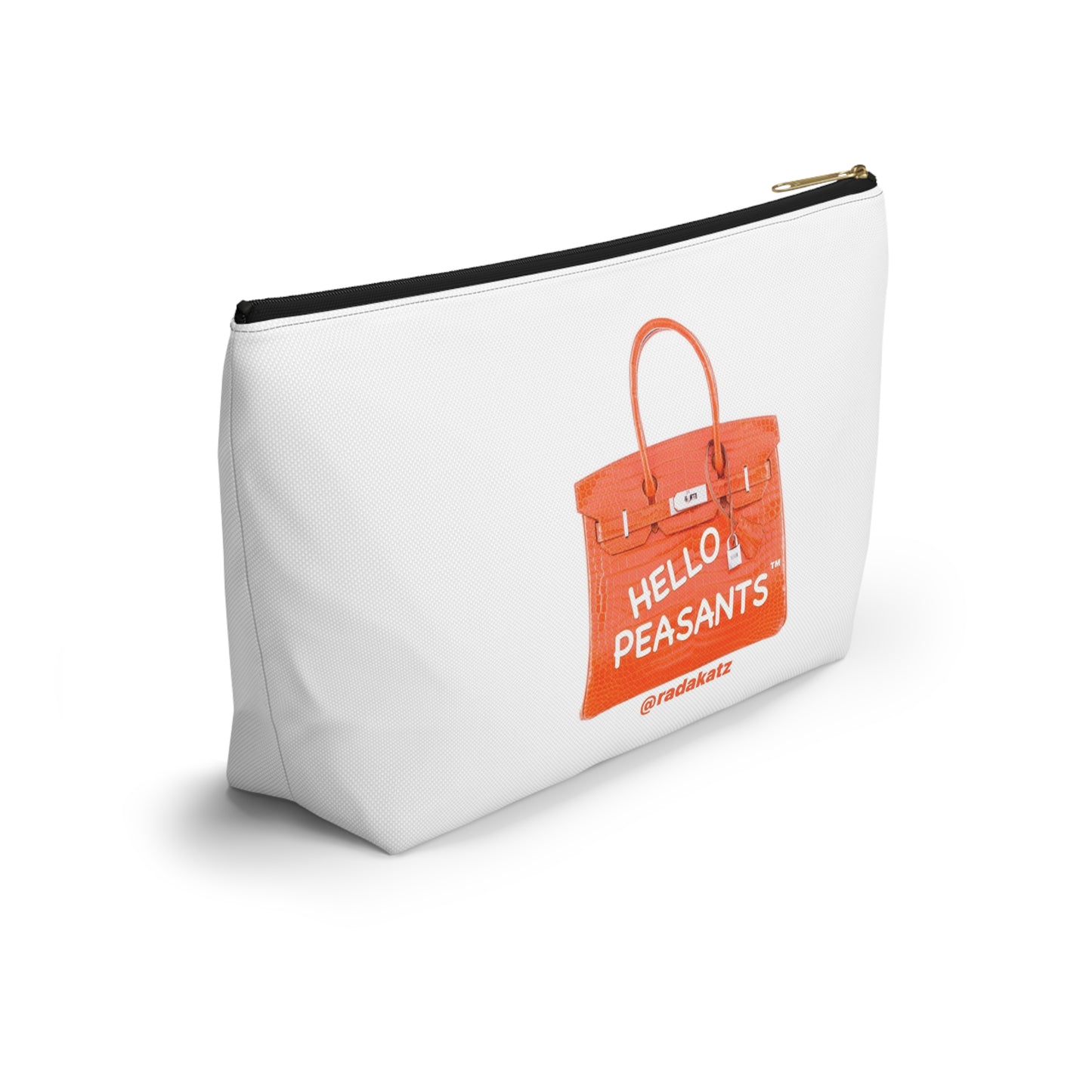 HELLO PEASANTS ™  T-bottom Designer Accessory Pouch by @radakatz