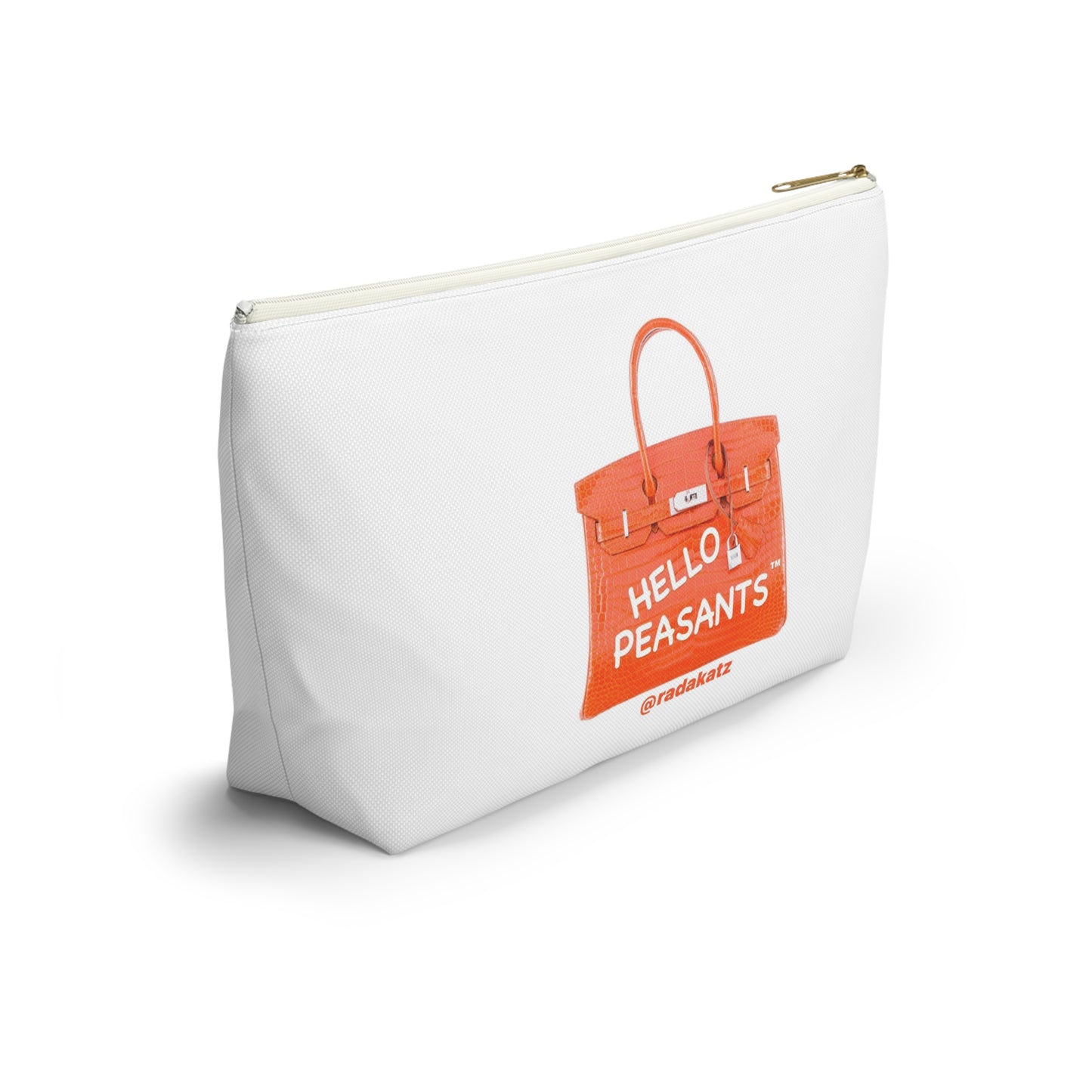 HELLO PEASANTS ™  T-bottom Designer Accessory Pouch by @radakatz