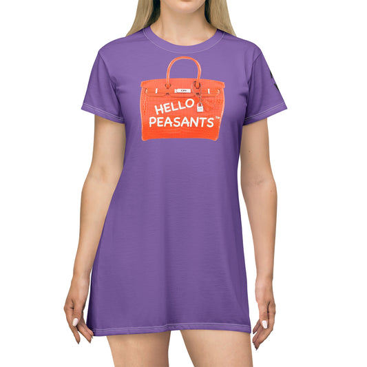 HELLO PEASANTS ™ T-Shirt Dress by @radakatz