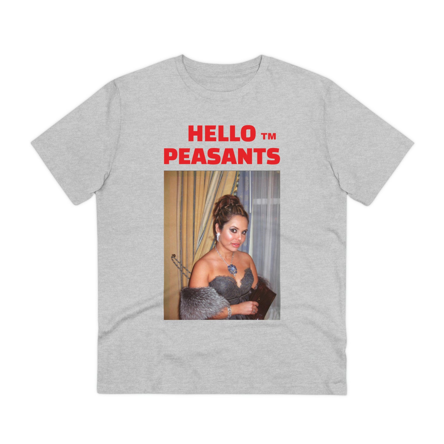 Queen Rada Katz Organic Cotton Unisex HELLO PEASANTS ™ T-shirt by @rardakatz