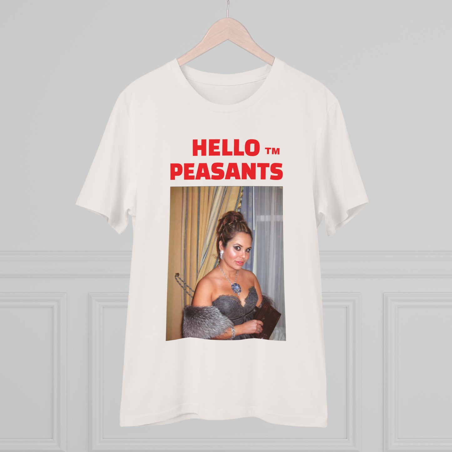 Queen Rada Katz Organic Cotton Unisex HELLO PEASANTS ™ T-shirt by @rardakatz