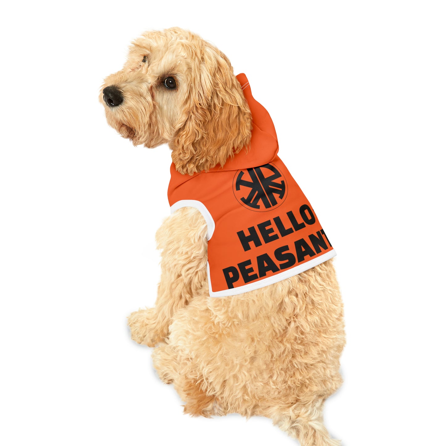 HELLO PEASANTS ™ Pet Hoodie by @radakatz