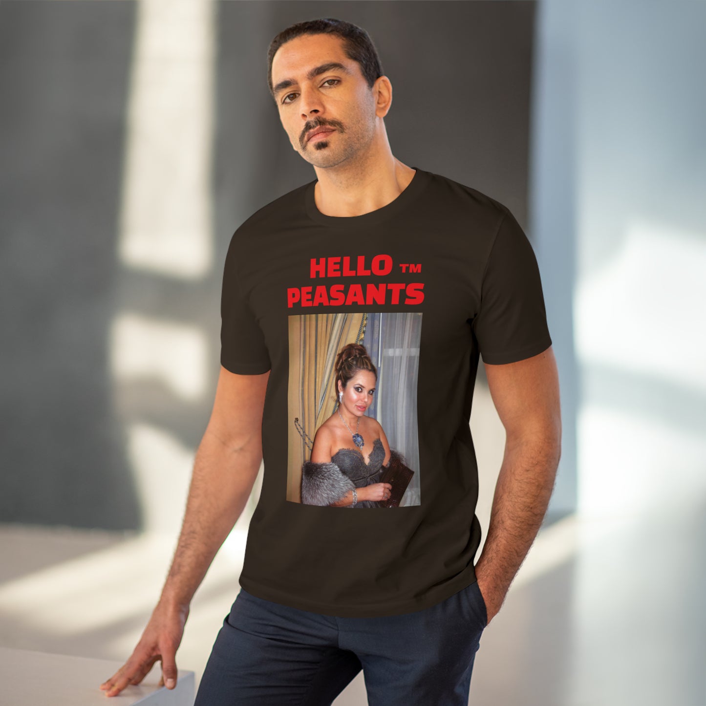 Queen Rada Katz Organic Cotton Unisex HELLO PEASANTS ™ T-shirt by @rardakatz