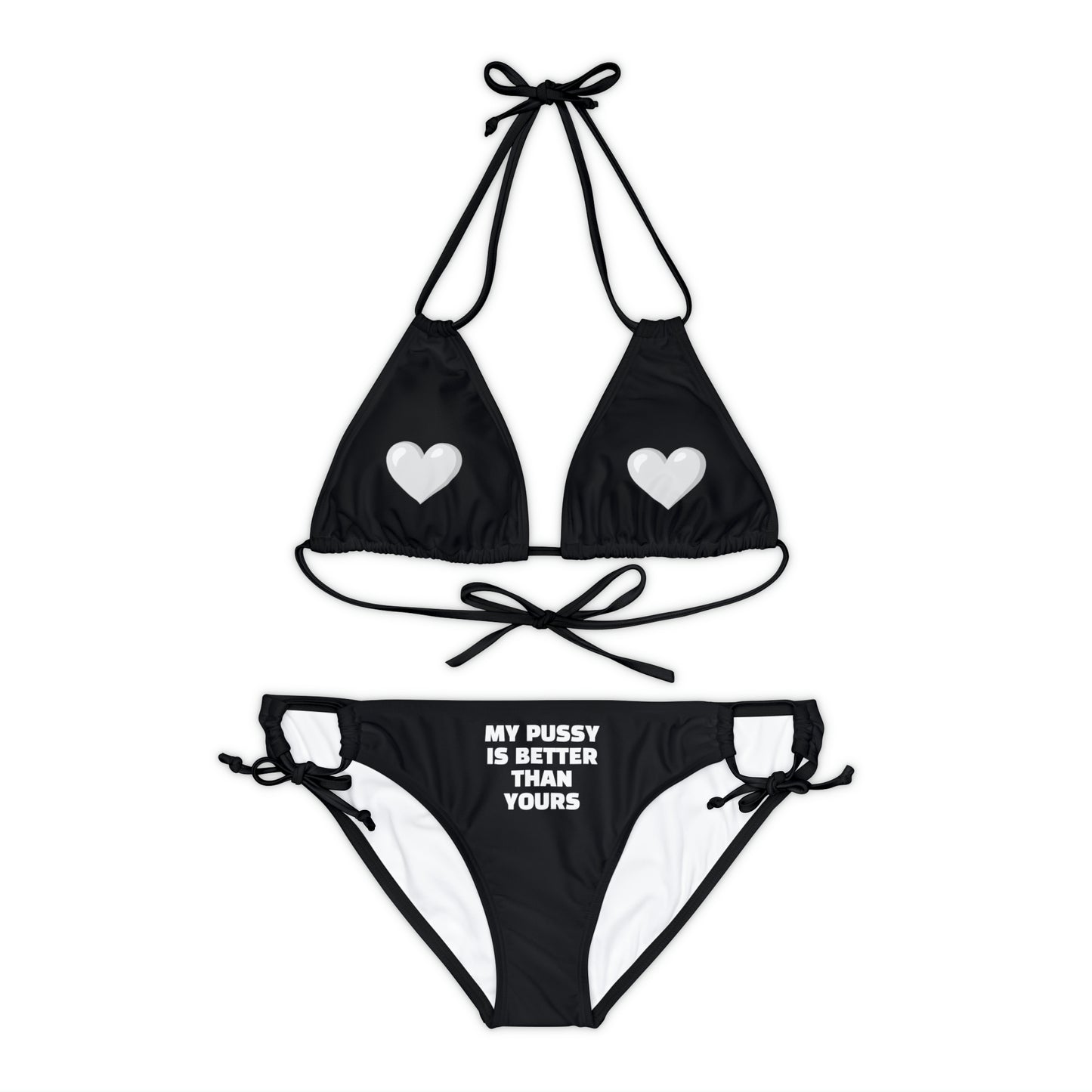 HELLO PEASANTS ™ Best Pussy Strappy Designer Bikini Set by @radakatz