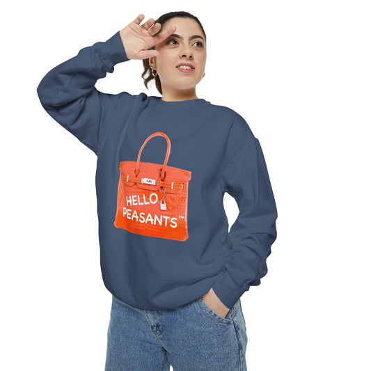 HELLO PEASANTS ™ Designer Unisex Sweatshirt by @radakatz