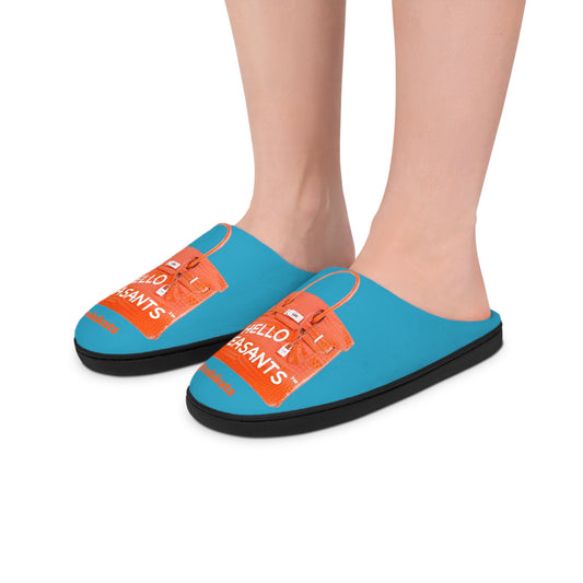 HELLO PEASANTS ™ Women's Indoor Designer Slippers by @radakatz