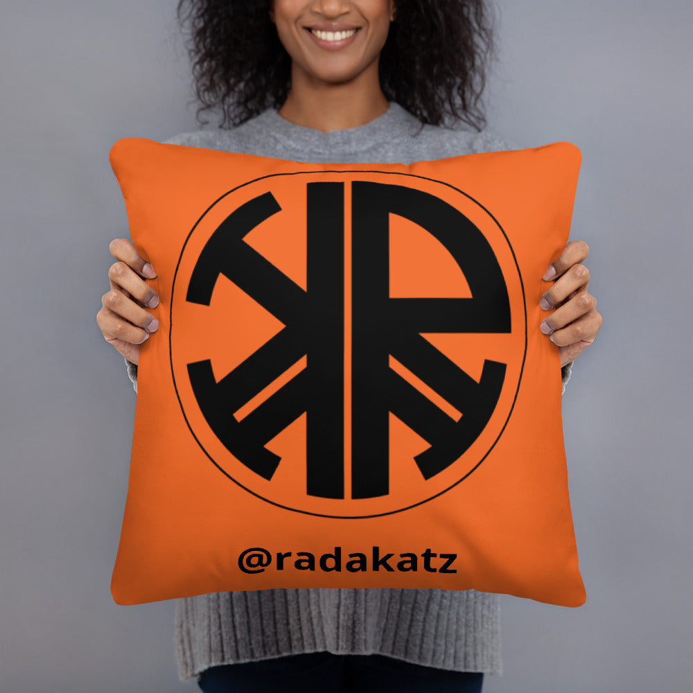 For all my Diamond Queens! Orange Hello Peasants ™ pillow by @radakatz