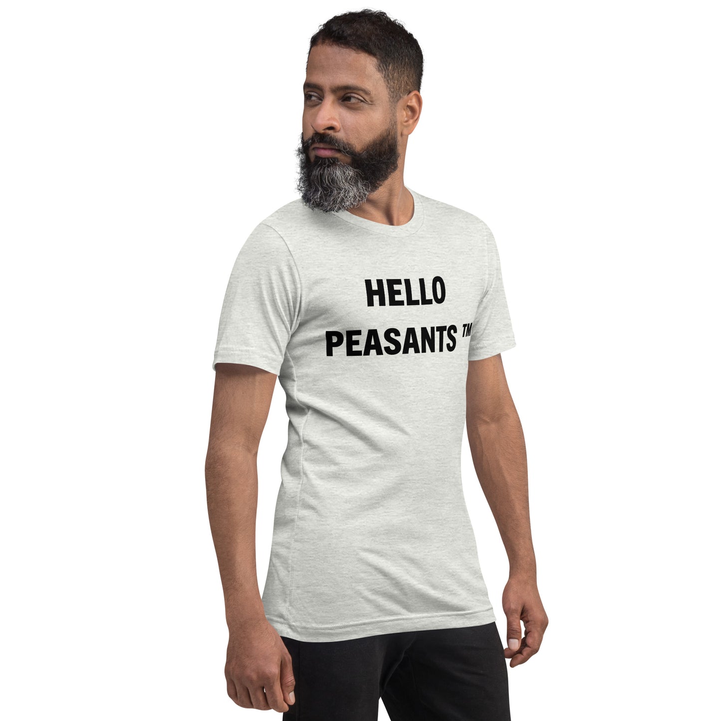 HelloPeasants ™  Unisex 100% cotton t-shirt designed by Your Queen @radakatz