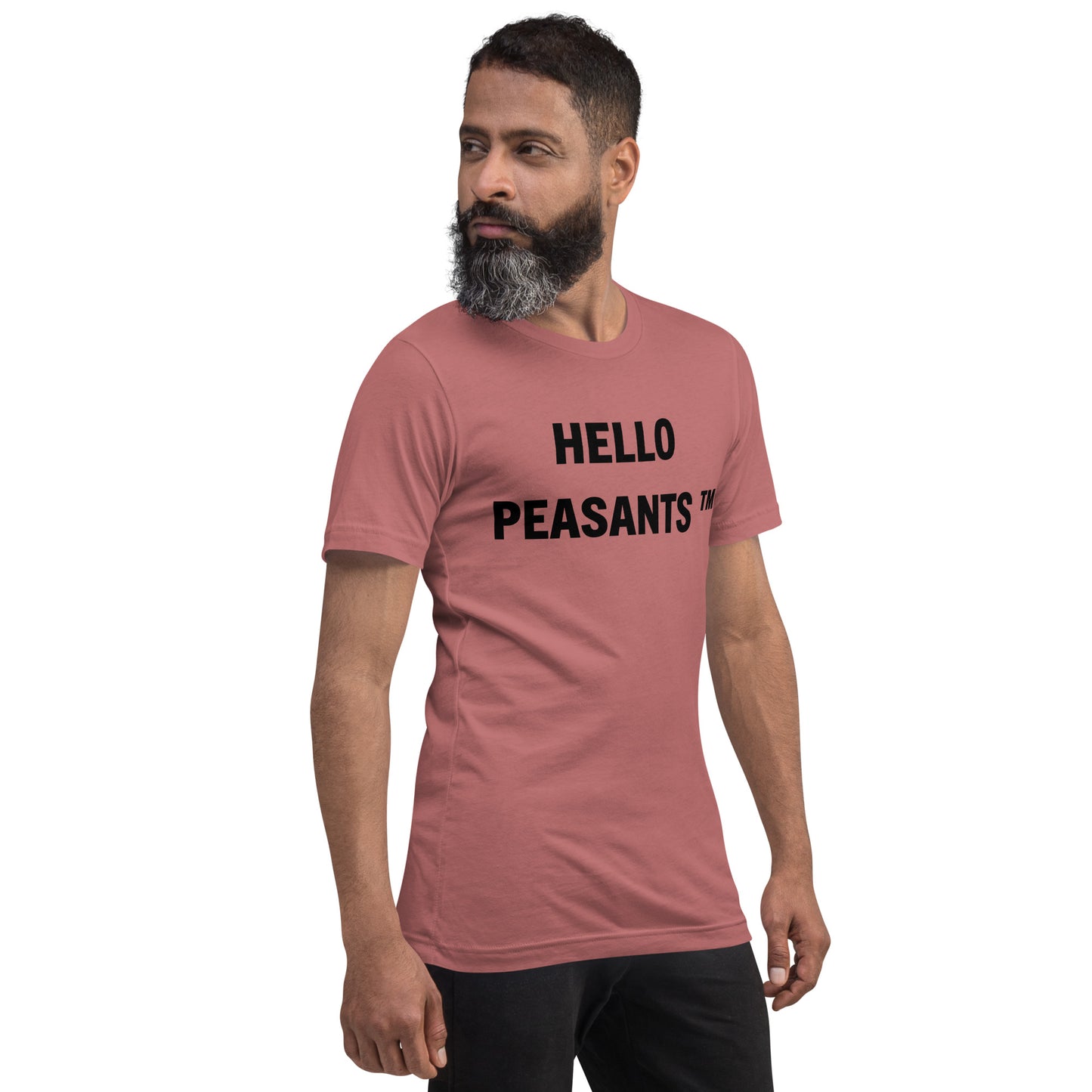HelloPeasants ™  Unisex 100% cotton t-shirt designed by Your Queen @radakatz