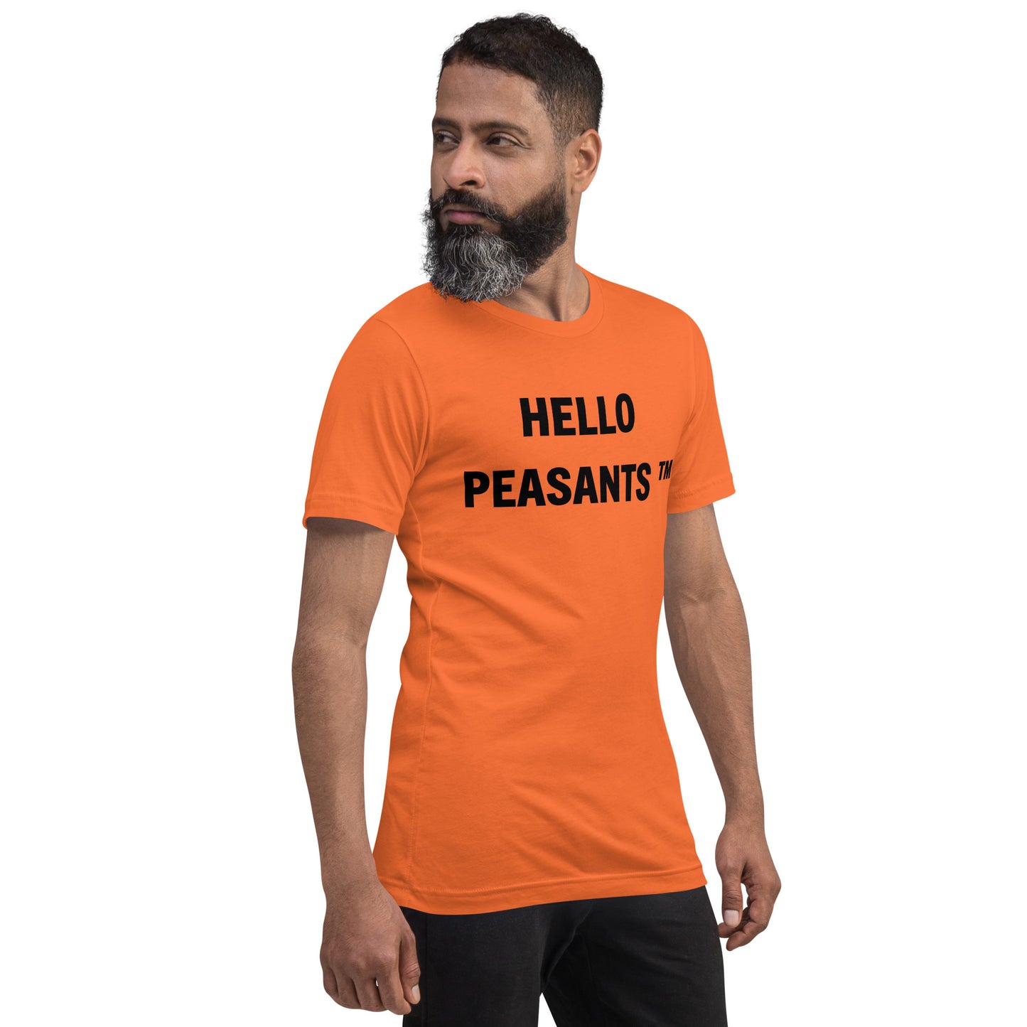 HelloPeasants ™  Unisex 100% cotton t-shirt designed by Your Queen @radakatz
