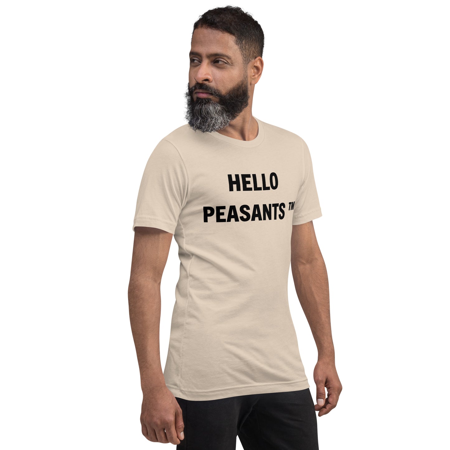 HelloPeasants ™  Unisex 100% cotton t-shirt designed by Your Queen @radakatz