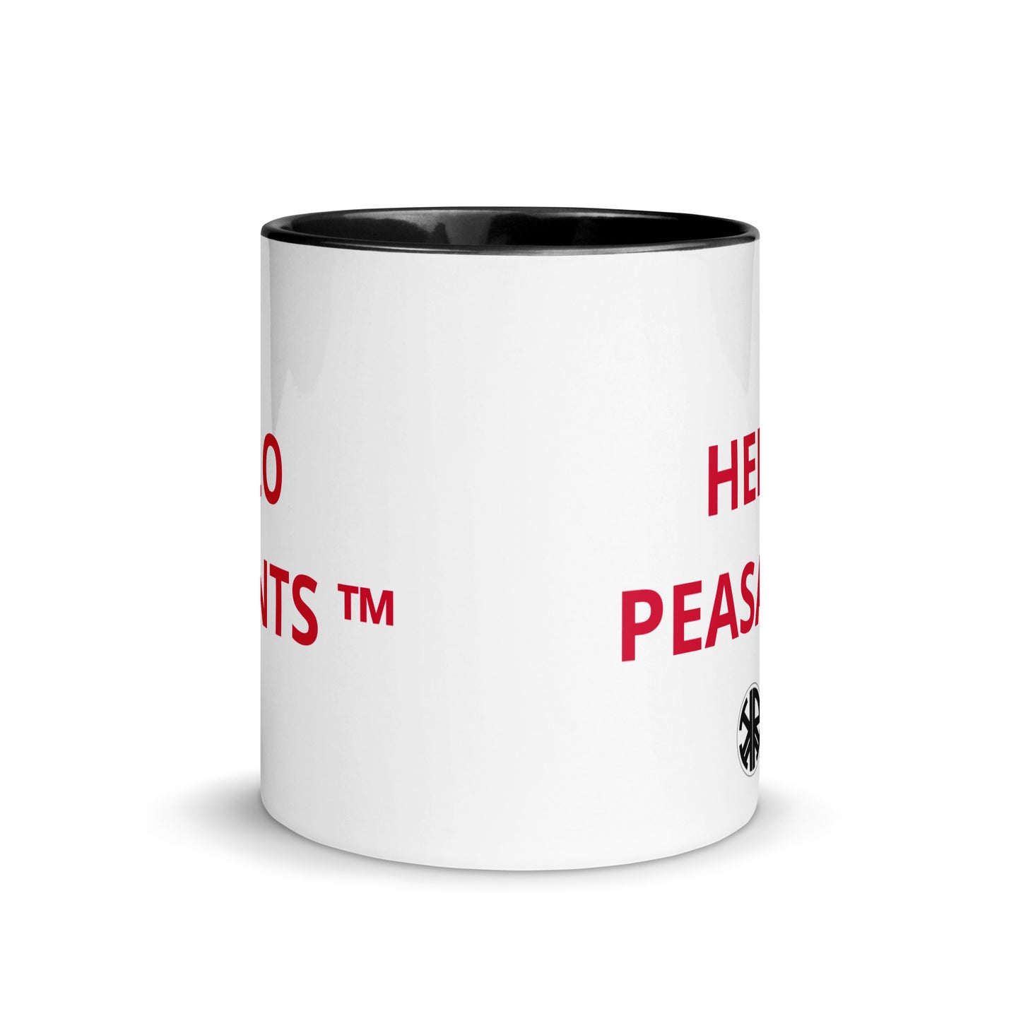 HELLO PEASANTS ™ Designer Mug by @radakatz