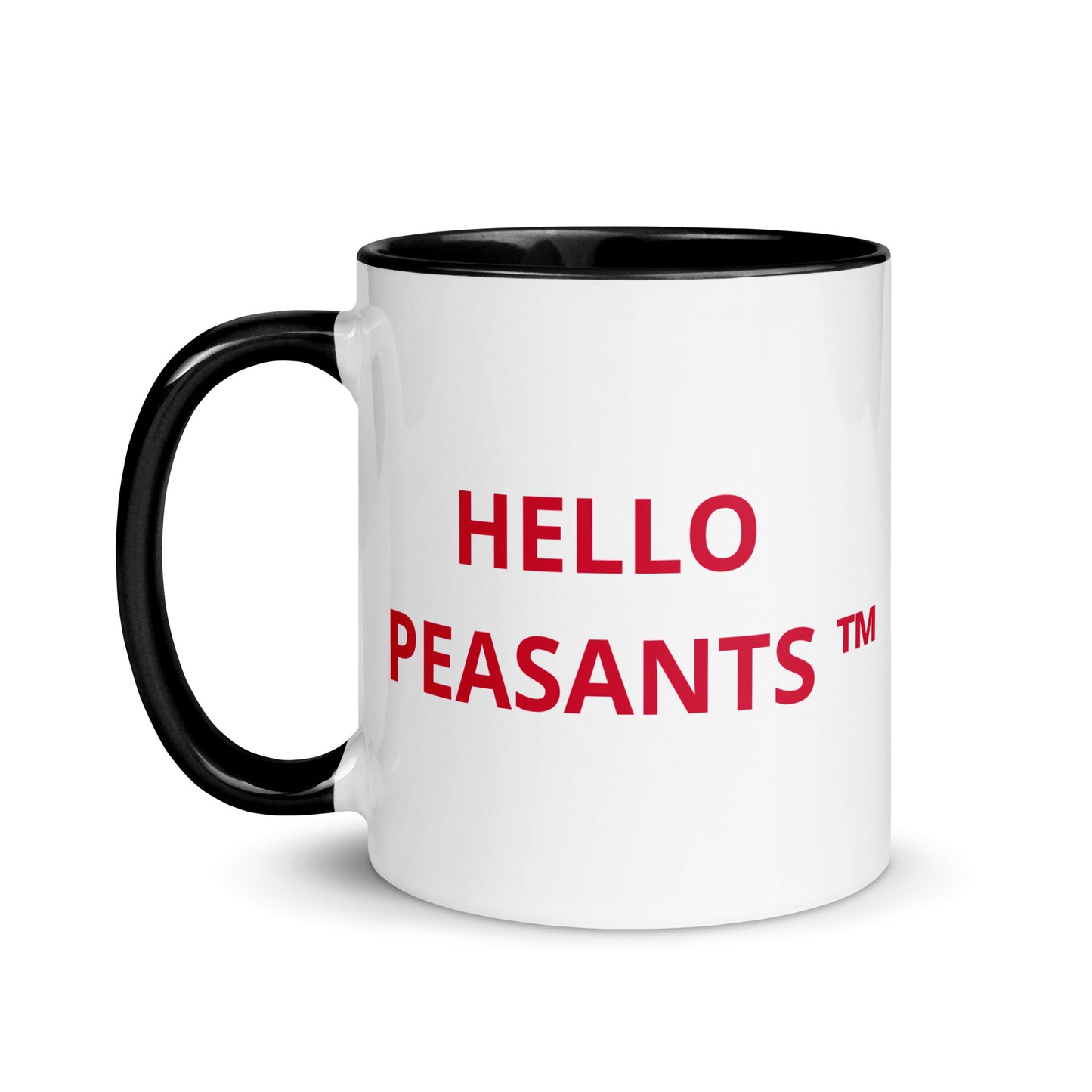 HELLO PEASANTS ™ Designer Mug by @radakatz