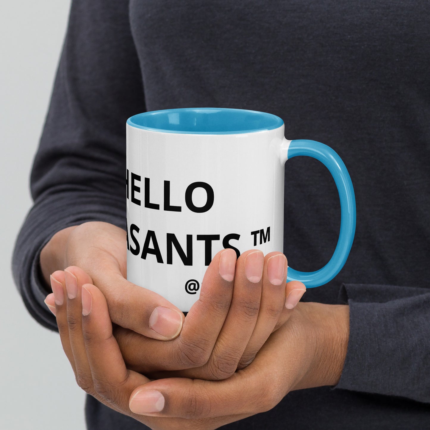 Hello Peasants ™ Mug with Colorful Personality by @radakatz