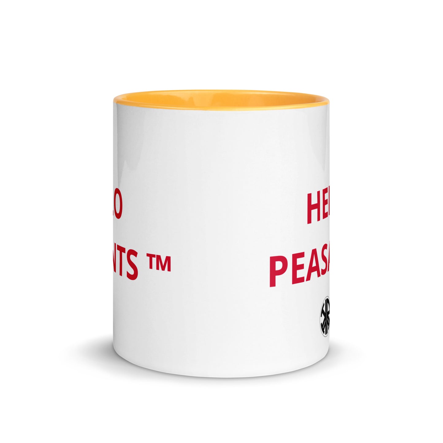 HELLO PEASANTS ™ Designer Mug by @radakatz