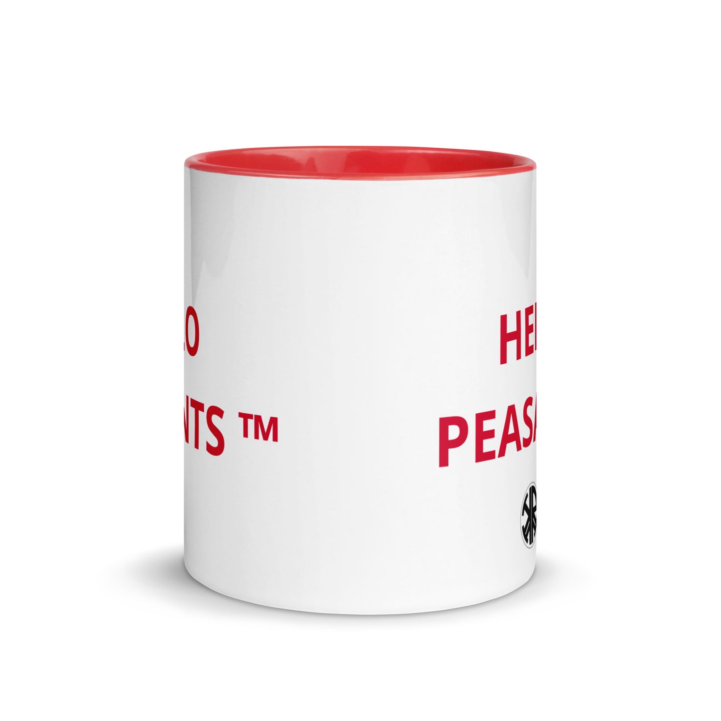HELLO PEASANTS ™ Designer Mug by @radakatz