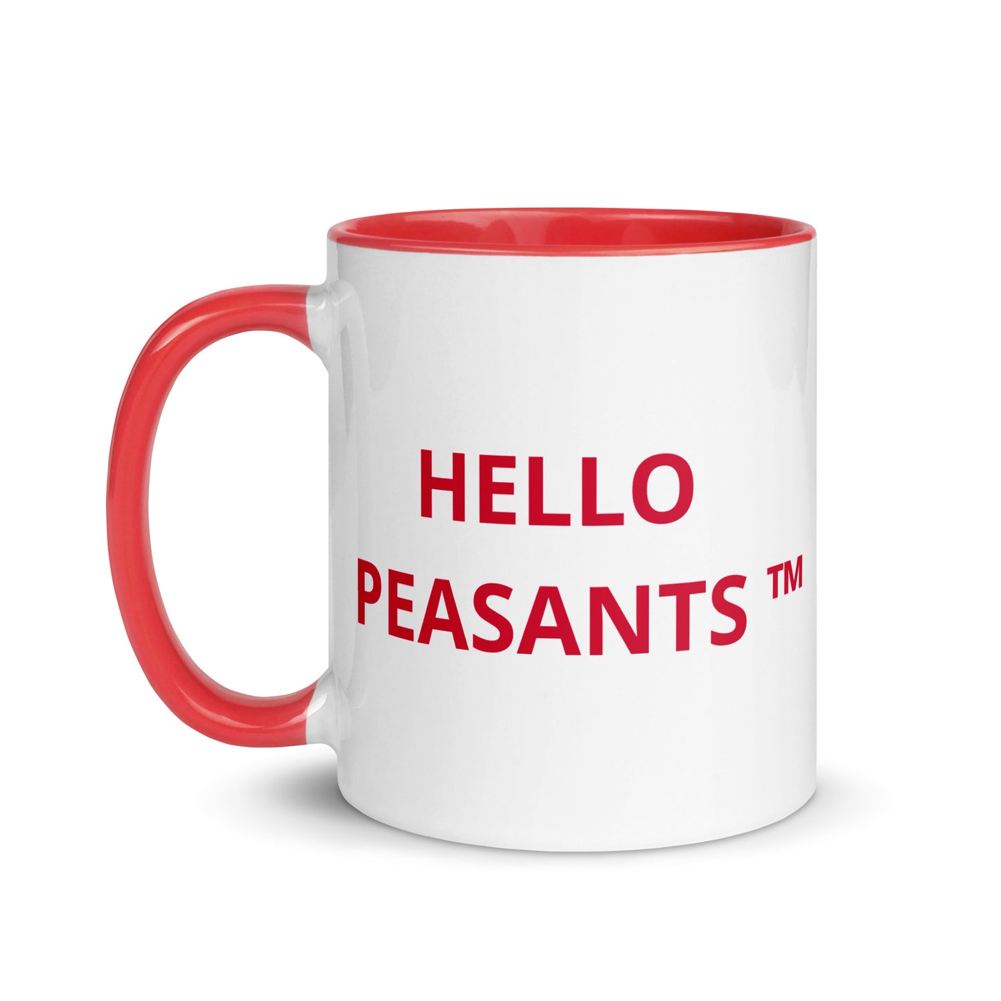 HELLO PEASANTS ™ Designer Mug by @radakatz